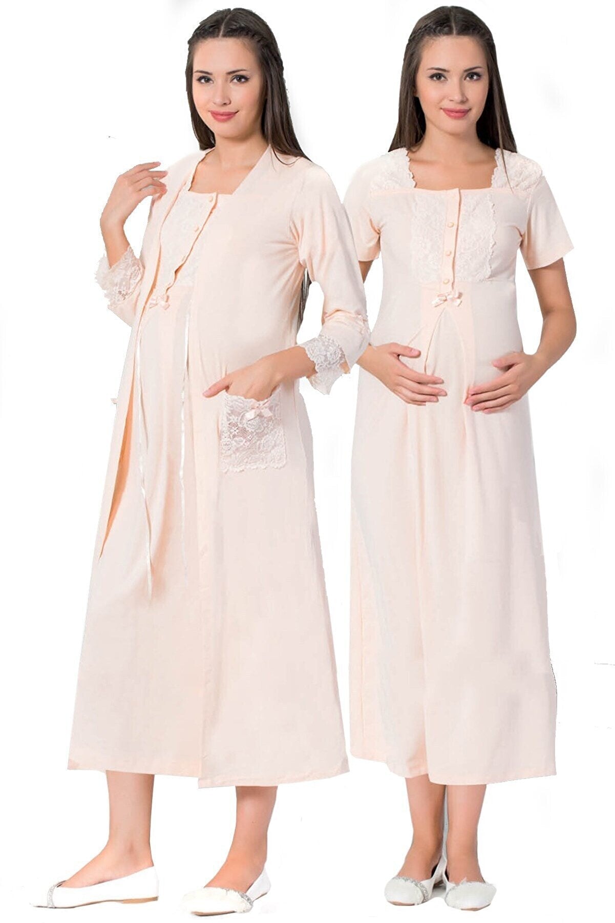 Nursing nightgown and outlet robe