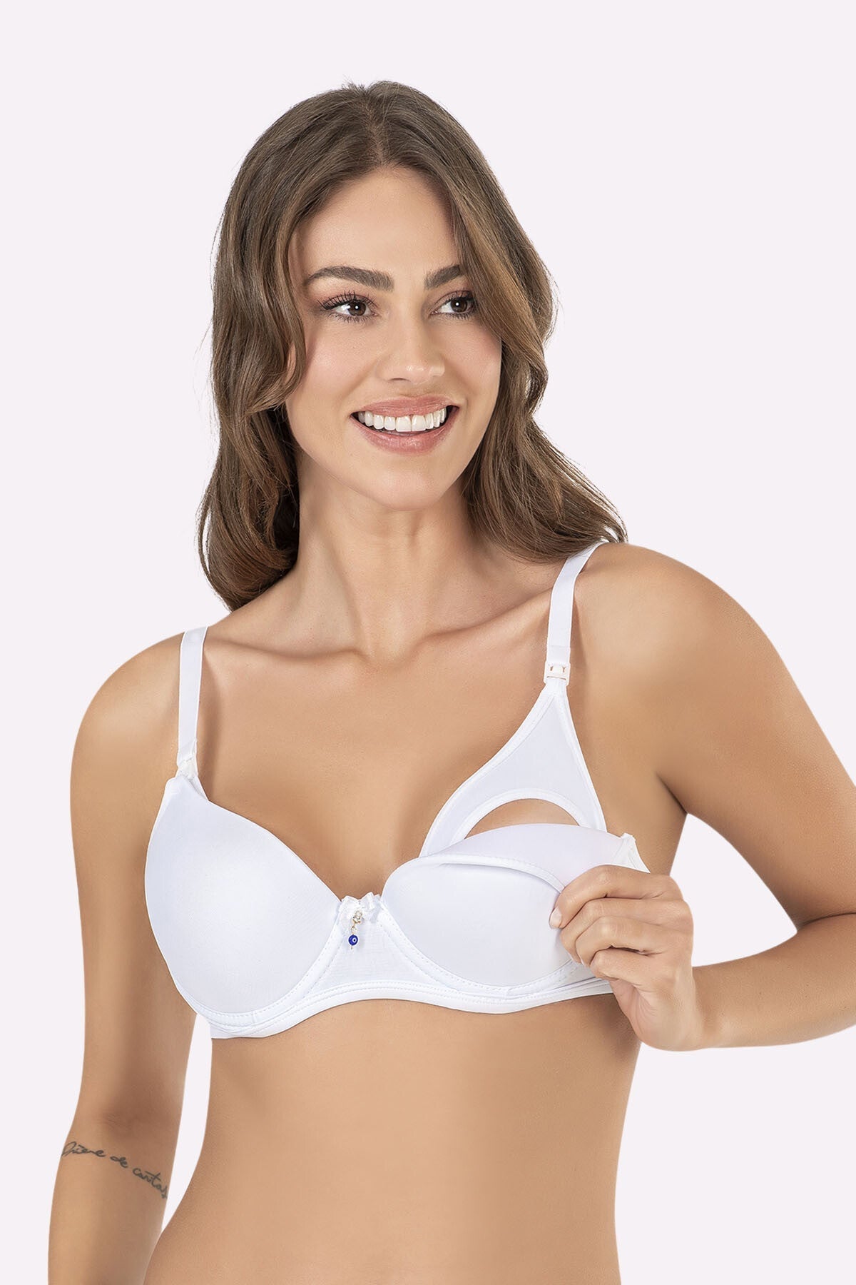 Mee Mee Maternity Bra Comfortable Non Padded Breastfeeding Nursing Bras for  Women with Full Coverage (S38-D/Skin Color)