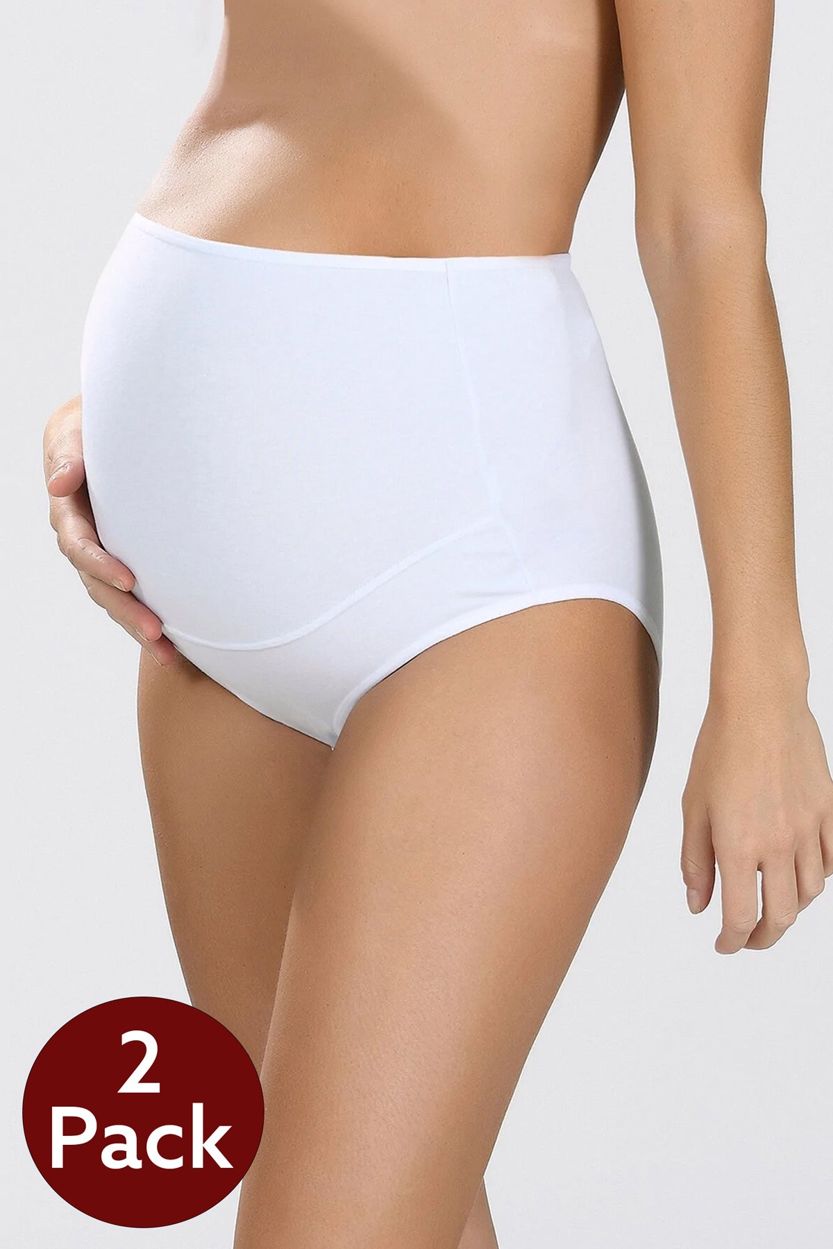 Cotton Maternity Underwear Pack of 2 | High Waist Pregnancy Underwear Women