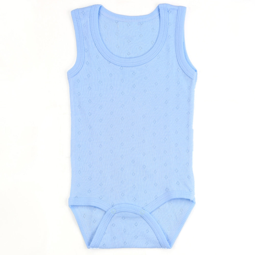 Shoppymommy 001.0165 Strap Patterned Kids Bodysuit Blue (1-3 Years)