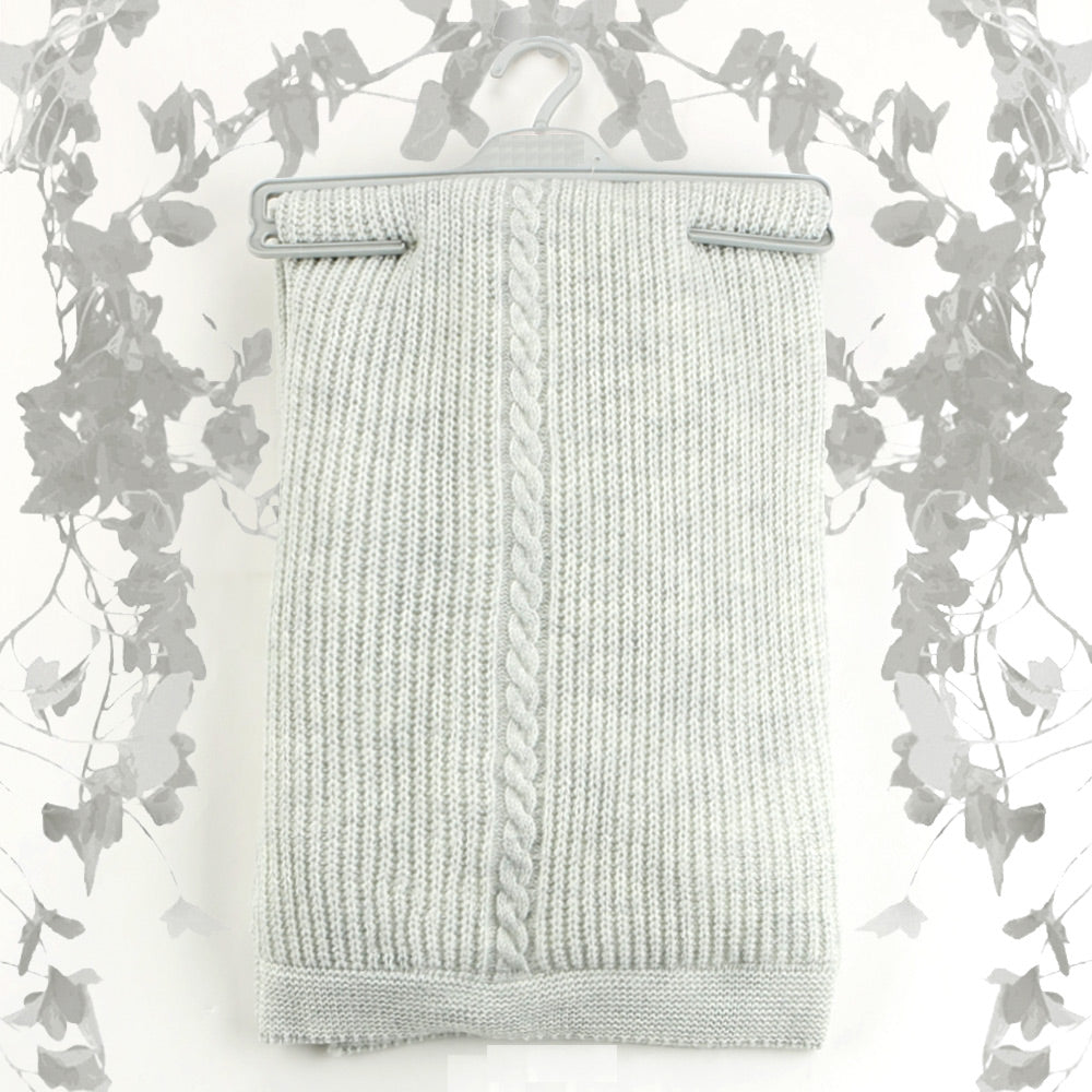 Shopymommy 001.4152 Gray Elegant Patterned Baby Blanket