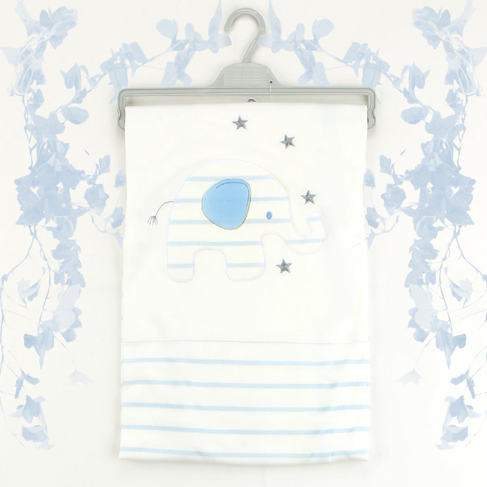 Shopymommy 001.9185 Blue Elephant Patterned Baby Blanket