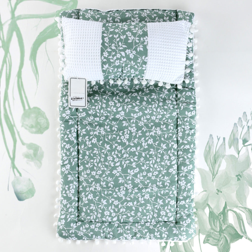 Shoppymommy 001.9214 Green Muslin Baby Changing Mat