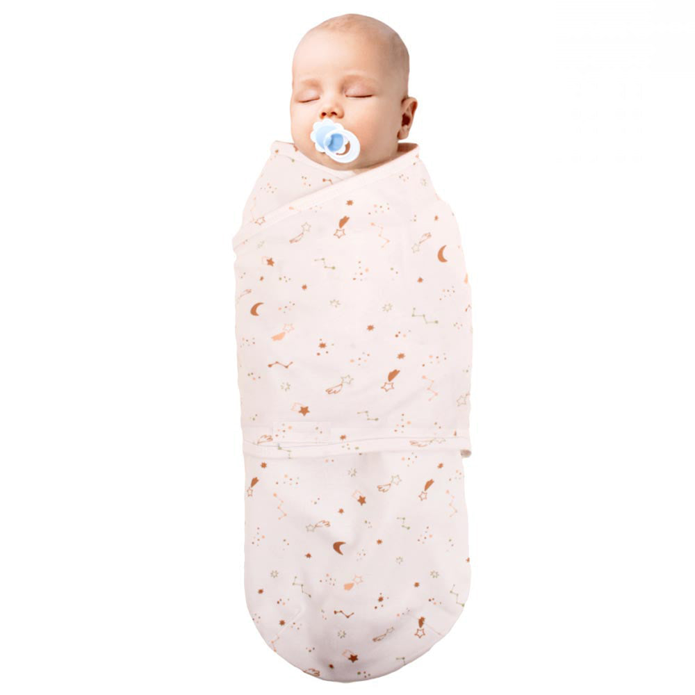 Shoppymommy 012.118 Ecru Sky Baby Swaddle