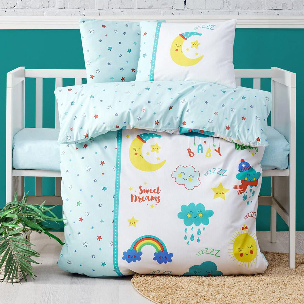 Shoppymommy 027-005 Sweet Dreams Baby Duvet Cover Set Fresh Green