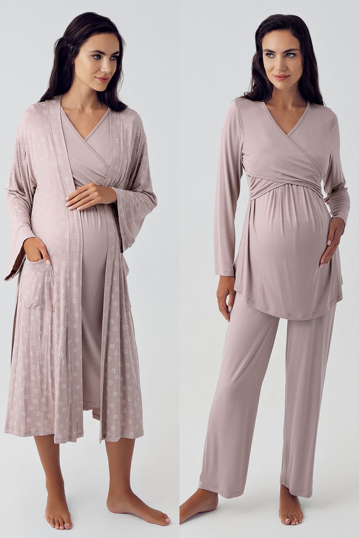 Tuba 23407 Sleeves with Feather Detailed Maternity Nursing