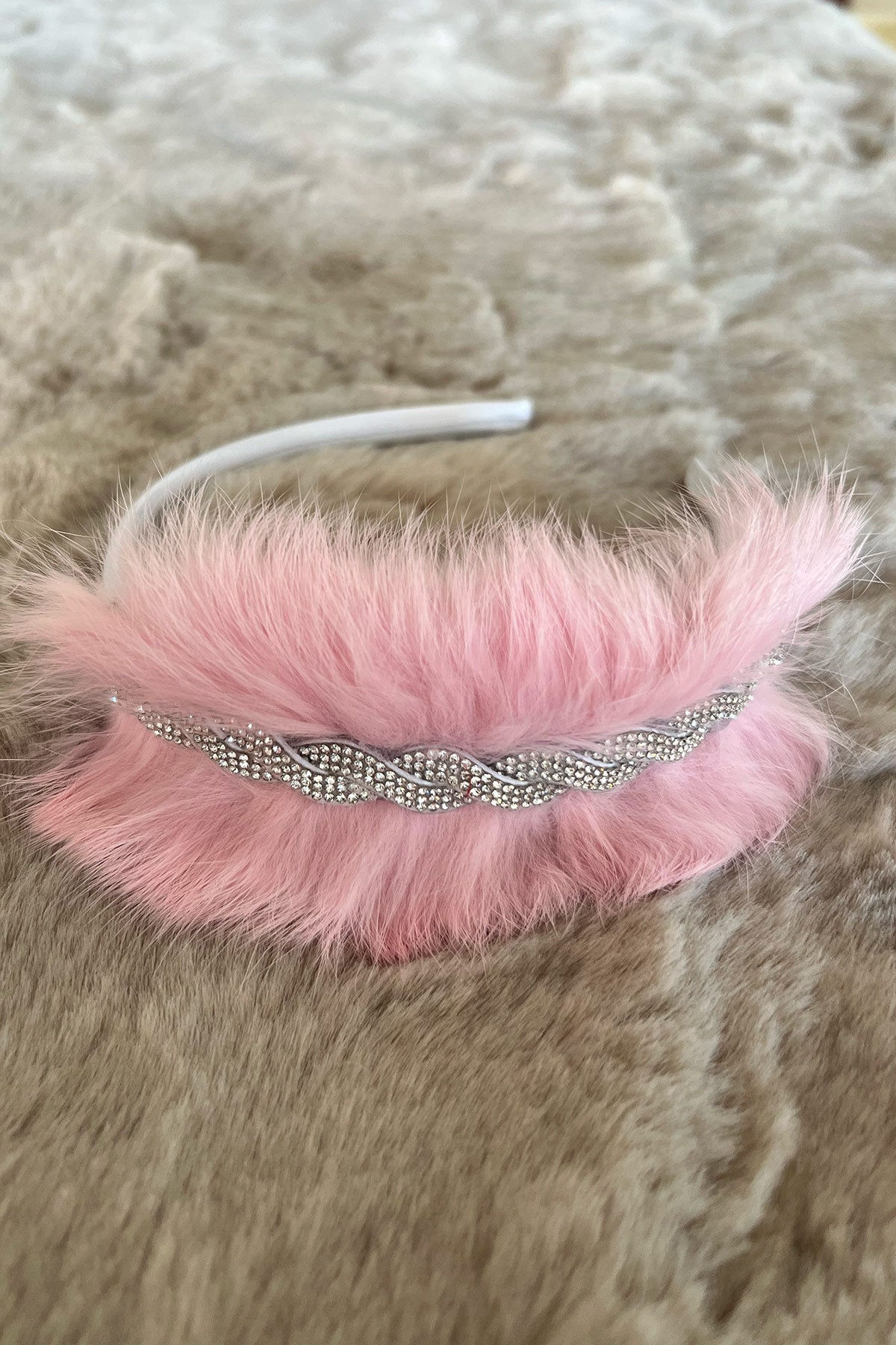 Shopymommy 71008 Feather Themed Maternity Crown Pink