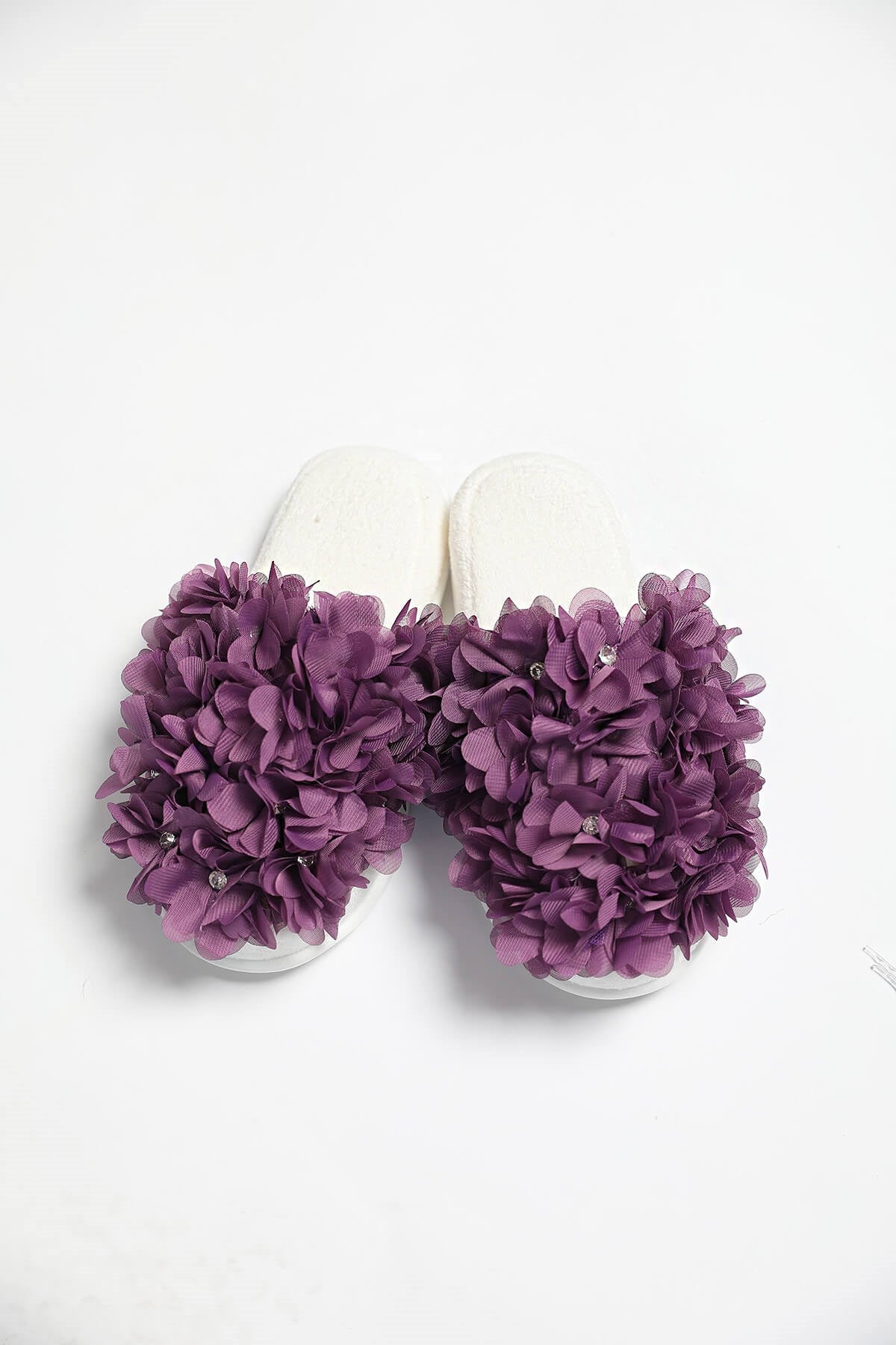 Shopymommy 757101 Azalea Flowered Maternity Crown & Maternity Slippers Set Purple
