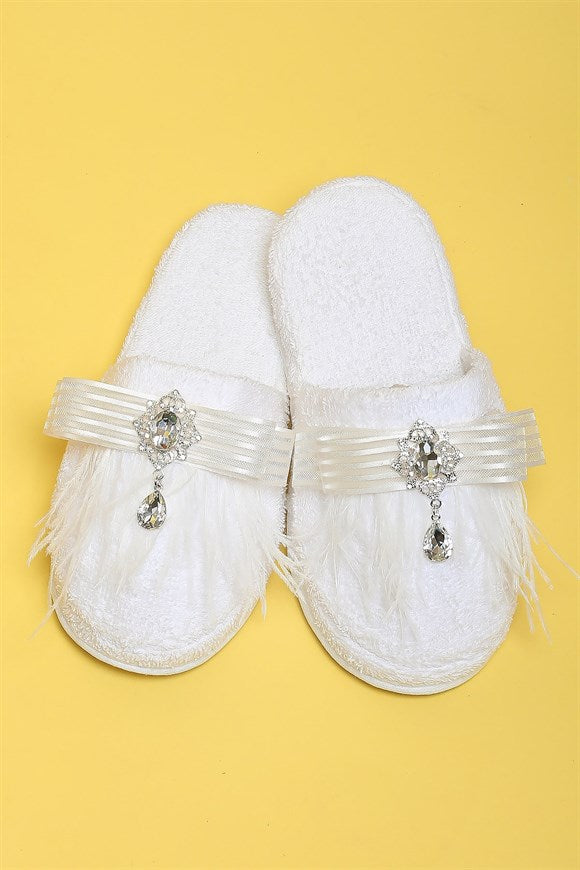 Amethyst Maternity Crown & Maternity Slippers Set - 20007