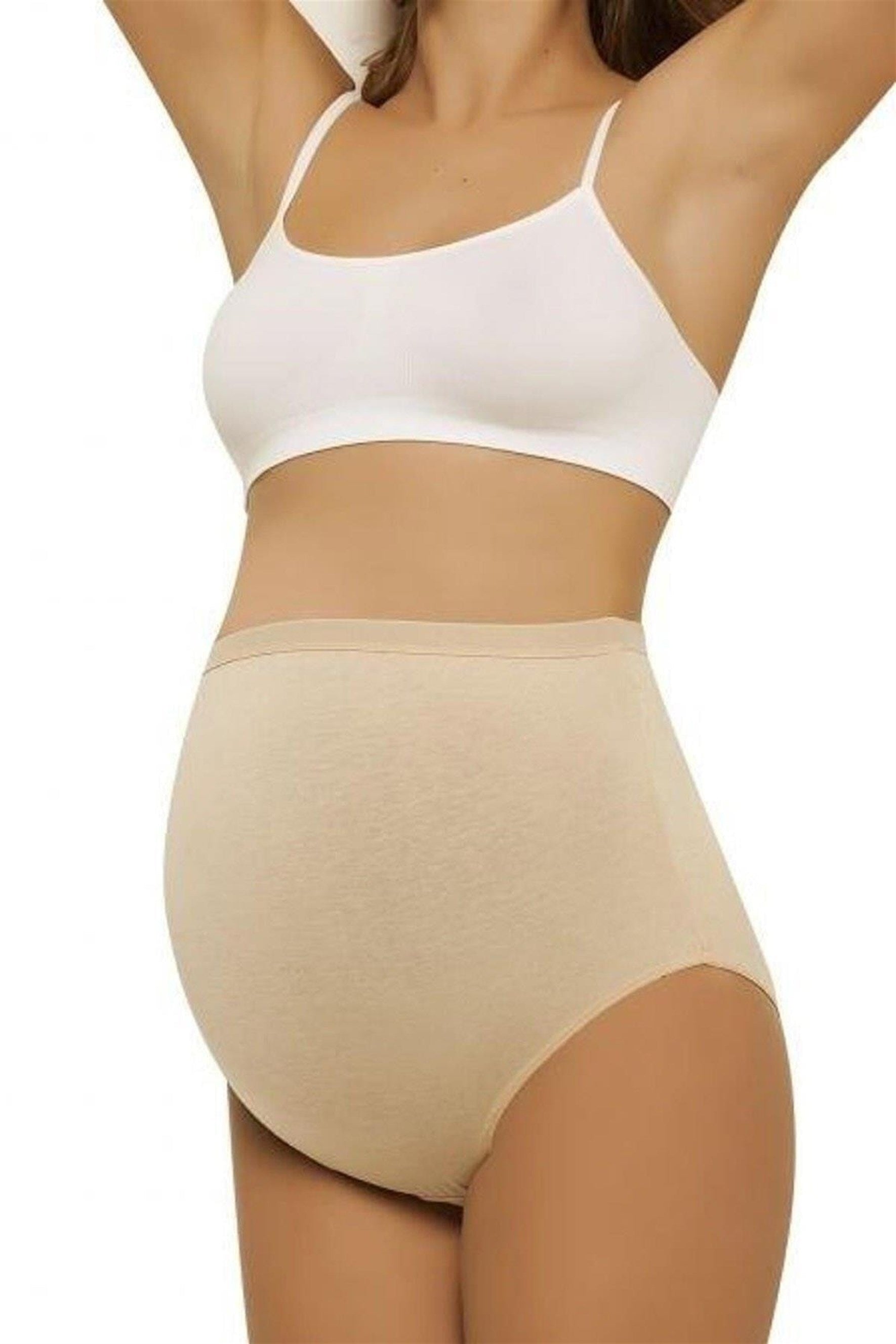 Shopymommy - 2-Pack Cotton Maternity Panties Skin - 540